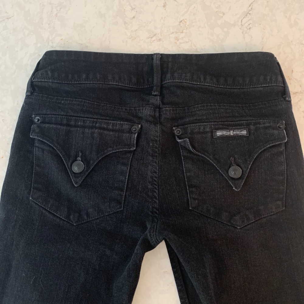 Women’s Hudson, black wash, low rise, frayed hem